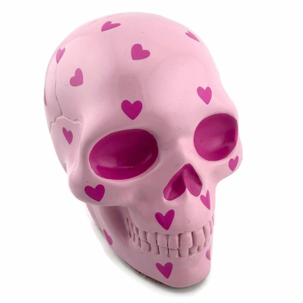 Target Spritz Pink Heart Accent Skull Decor